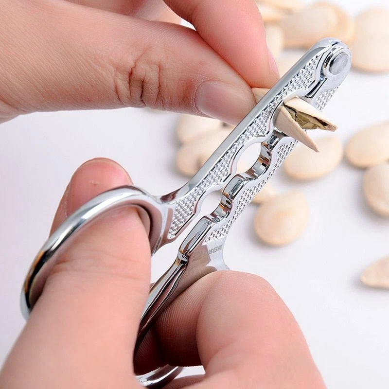 Multifunction Stainless Steel Sunflower Melon Seed Plier Nutcracker Tool Kitchen - Image 3 of 4