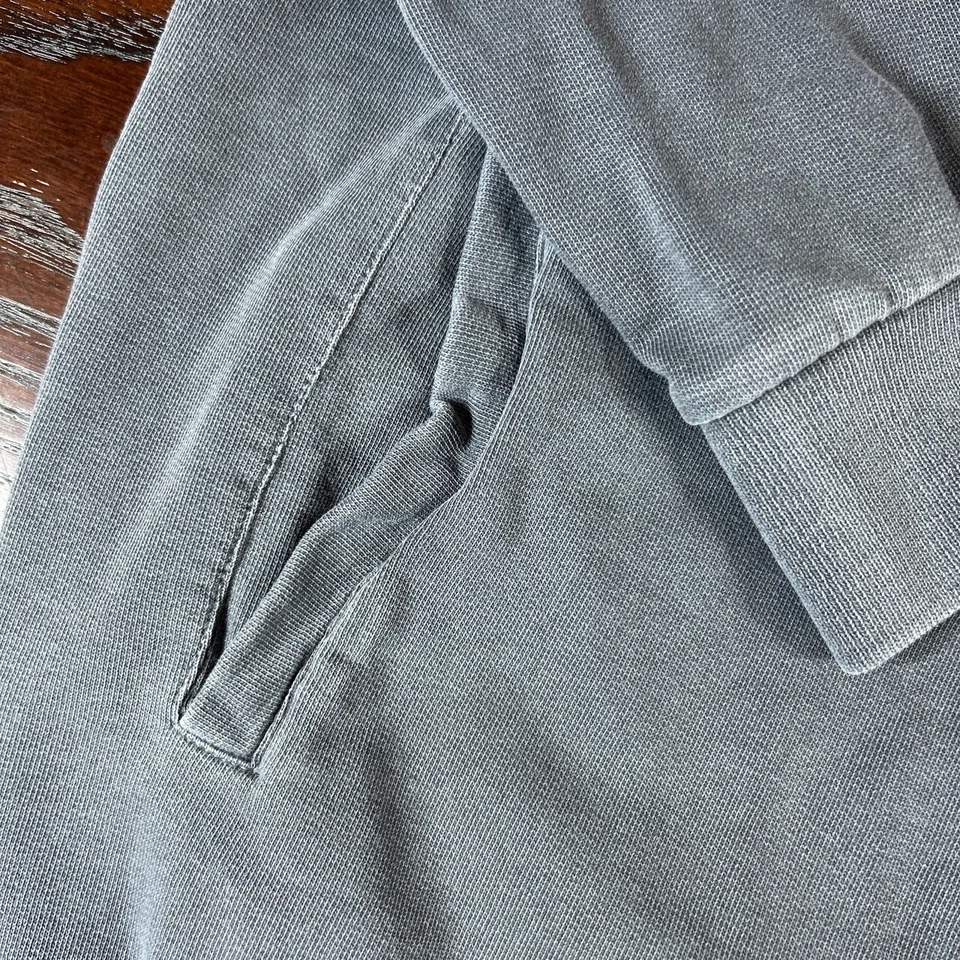 AllSaints SUDADERA BROOKE Gris Con Capucha Cordón Manga Larga Chaqueta Med Foto 3 de 4