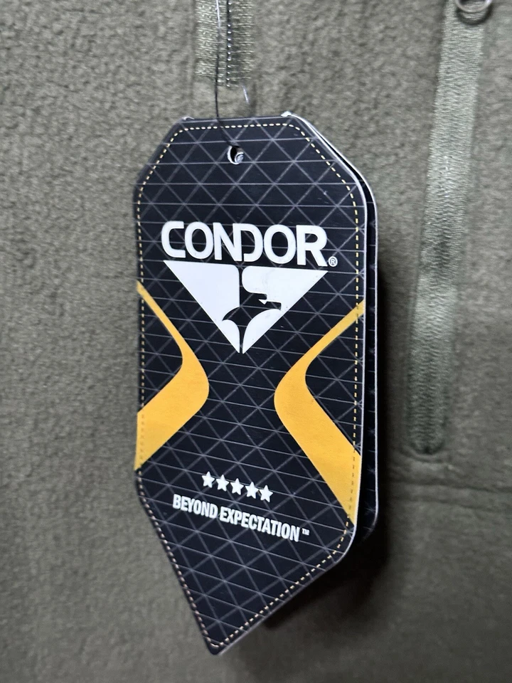 Condor 607 Tactical Pocketed Quarter Zip Fleece Pullover Fleece Jacket Sweater L - Image 2 of 4