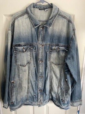 RocaWear DENIM BLUE JEAN JACKET 2XL/46  vintage 106830