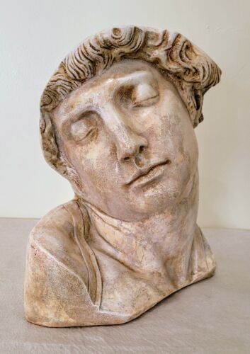 Statue buste d'esclave mourant de Michel-Ange sculpture classique d'art grec romain - Photo 1/7