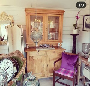 Antique Pine Dresser Kitchen Living Room Country Kitchen Storage