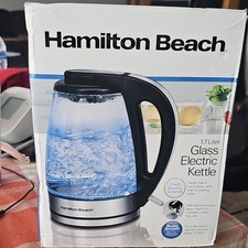 Hamilton Beach 1.7L Glass Electric Kettle 40864G Fast Boiling BPA Free LED