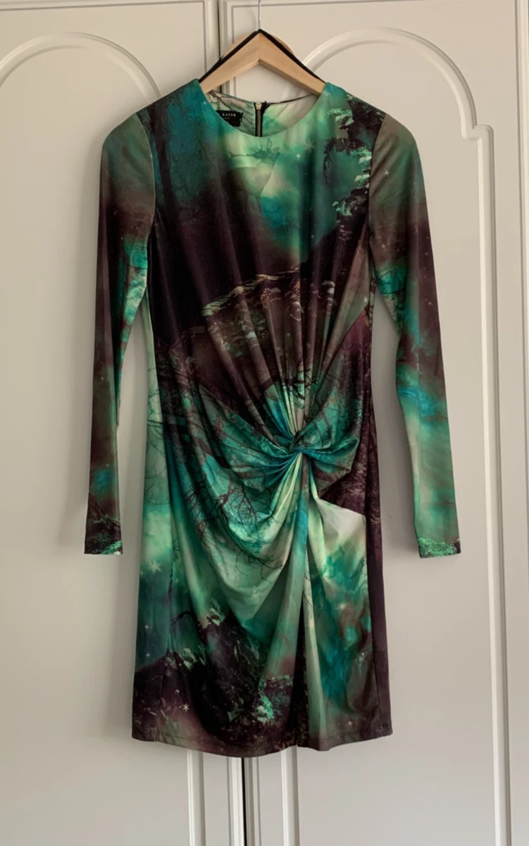 open lace back dress Olive Green Satin Knot Slip Dress