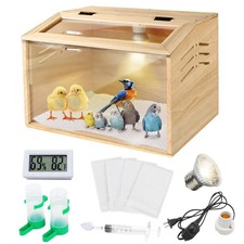 15.74 x 11.81 x 11.81  Chick Brooder with Heating Lamp, Poultry Brooder with ...