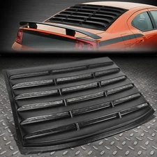 FOR 06-10 DODGE CHARGER REAR WINDOW MATTE LOUVER WINDSHIELD SUN SHADE COVER VENT