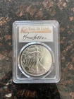 2020 (S) American Silver Eagle MS70 FDOI HOF Bruce Sutter Signed Pop 50