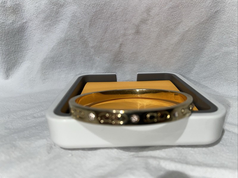 Vintage Coach Goldtone Coach Bangle Bracelet 