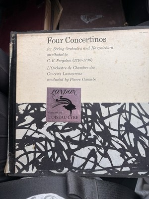 Pergolesi Four Concertinos LP L Oiseau Lyre OL 50010 Pierre Colombo Classical