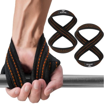 WYOX SPORTS WYOX Weight Lifting Straps Figure 8,Anti Slip cuffs wrist Support, Gym Straps