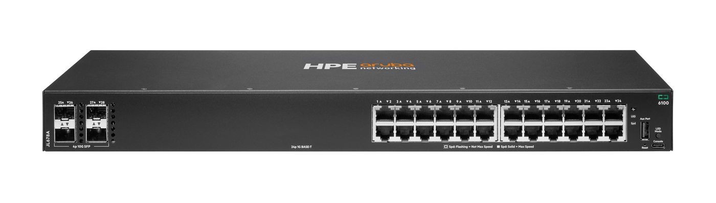 Hewlett Packard Enterprise JL678A ARUBA 6100 24G 4SFP+ SWITCH