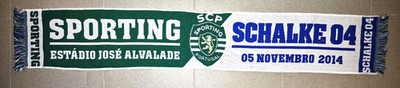 Sporting Lissabon vs FC Schalke 04 Schal / CL 2014 / Einseitig /