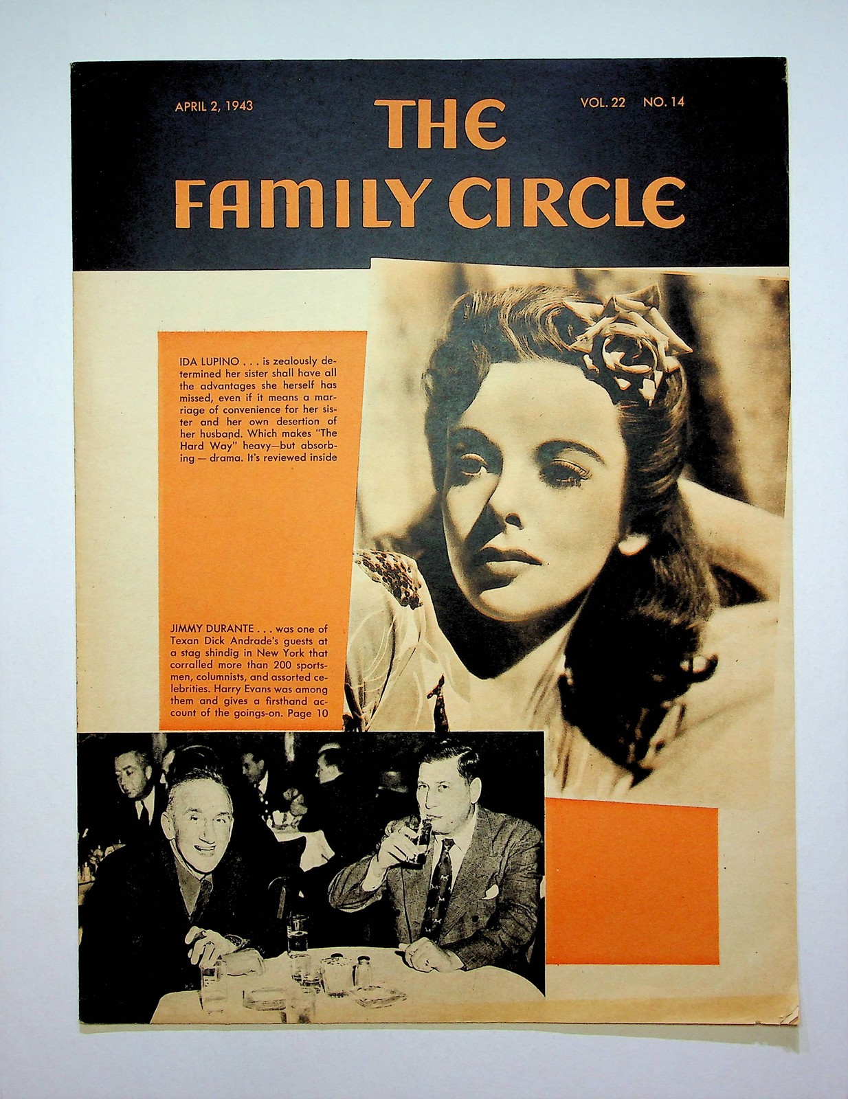 Family Circle Magazine Vol. 22 #14 VG- 3.5 1943 Low Grade
