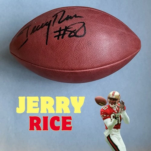 Jerry Rice Signed Football PSA DNA Autograph #12993 NFL HOF 49ers