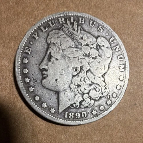 1890 Morgan Silver Dollar $1 Circulated Business Strike 0.9 Fine Silver Coin