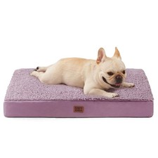 EHEYCIGA Orthopedic Dog Bed Medium with 30 20 3.5 inches, Fog Purple