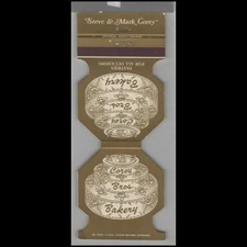 Matchbook Cover Die Cut Corey Bros Bakery Hobart, IN
