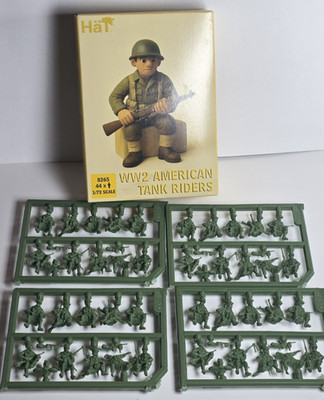 HaT Miniature 1/72 American Tank Riders Toy Soldiers US Infantry 11 Poses 44pcs