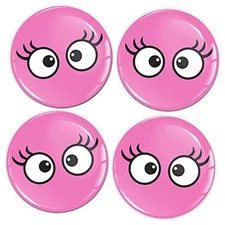 4 x 55mm 3D Silicone Stickers for Hub Caps Hub Caps Wheel Stickers Wheel Trim 