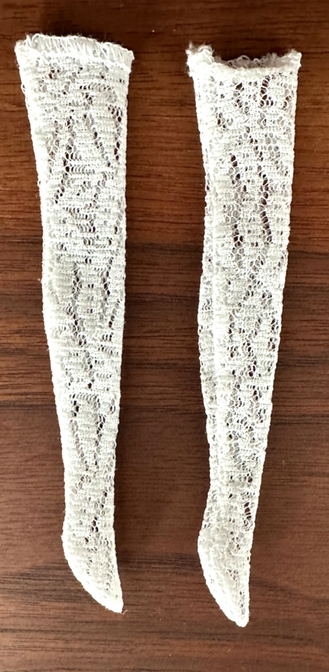 FRANCIE LACE STOCKINGS * Cool White * 1280 Vintage Barbie Doll Lacy