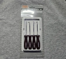 Cosmo Tools 4pcs Mini Pick And Hook Set (Stainless Steel Blades)