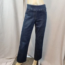 Westbound Dark Blue Straight Stretch Denim Jeans Jeggings Pants Size 6 Reg SMALL