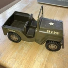 Vintage 1960s Tonka US Army Jeep GR 2-2431 Pressed Steel