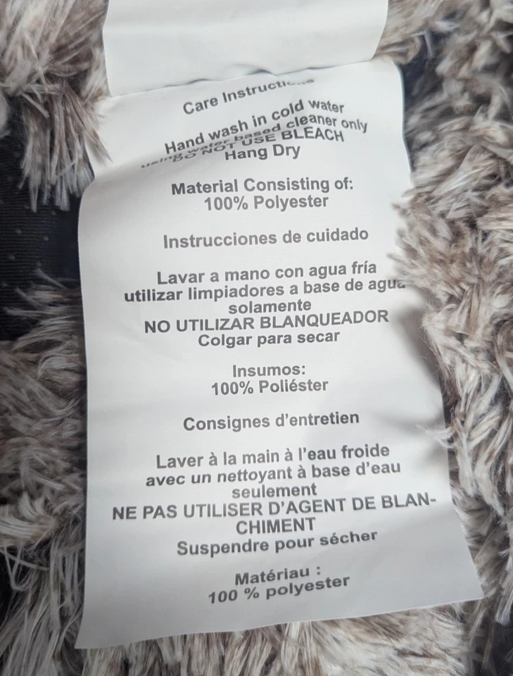 Funda de bolsa de frijoles para sofá mullida gigante ~ 6 pies - solución versátil de almacenamiento y relajación Foto 4 de 4