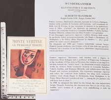 WUNDERKAMMER AN EXLIBRIS 498- " EX VINIS " - * ALBERTO MANFREDI *-P COLOR SIGNED