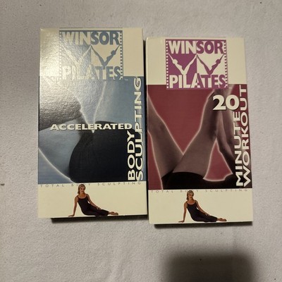 New Winsor Pilates Set 2 VHS Accelerated Body Sculpture & 20 Minute Workout 2002