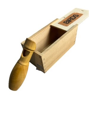 Wooden Bird Call woodbox American Robin Made In France Quelle Est Belle Co.