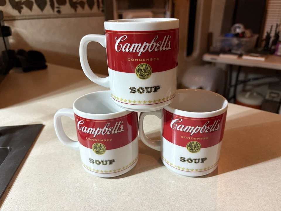 Tazas sopera Corning Campbell's vintage - ¡Juego de 3 nunca usadas! Foto 2 de 4