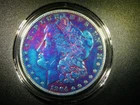 NICE VF 1904 MORGAN SILVER DOLLAR VERY NICE COLORFUL TONING AND DETAIL M-1182