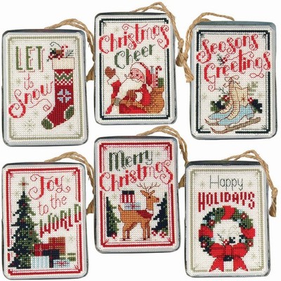 Herrschners  Holiday Cheer Ornaments Counted Cross-Stitch Kit
