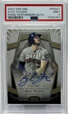 Kyle Tucker Auto PSA 9 -2022 Topps Tier One ‘Prime Performers’ /299 -Dodgers