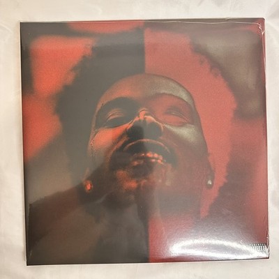 The Weeknd AFTER HOURS Deluxe Edition Clear Red Splatter 2LP UNSIGNED Sleeve VG