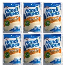 Clorox HEAVY DUTY HANDI CLEANING BEIGE WIPES REUSABLE  6 Pks-18 WIPES