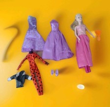 Barbie Type Fashion Doll With X4 Outfits, Hairbrush 2 X Shoes Play Doll         
