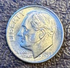 1953 D Roosevelt Dime 10C Silver Circulated Uncertified US Coin