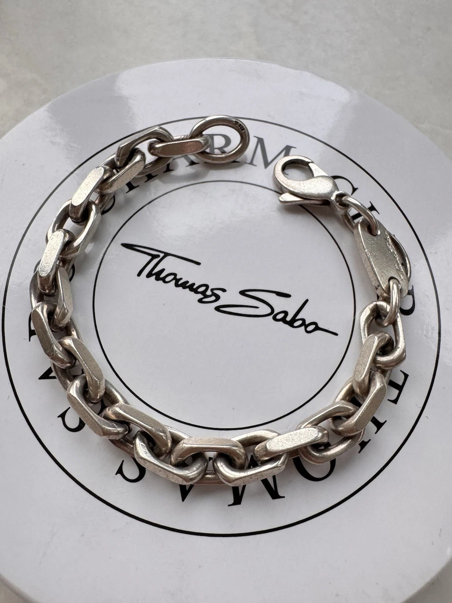 Thomas Sabo Femmes Bracelet Charm Club Argent Sterling 925 Longeur de 16.5 à 19.5 cm X0204 001 12 L19,5v