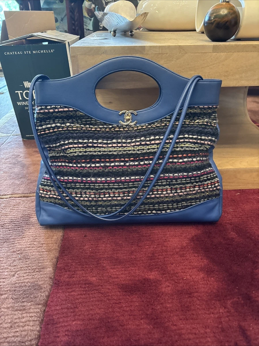 即日発送 新品未使用 CHANEL トートバッグ ブルー×ツイード シャネル トート ブルーバッグ & ハンドバッグ 女性用 | eBay