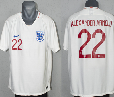 England Alexander-Arnold Jersey World Cup 2018 Home Football Mens