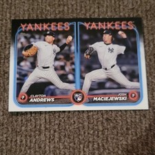 Topps 2024 Clayton Andrews Josh Maciejewski Yankees #US163 Rookie Combos