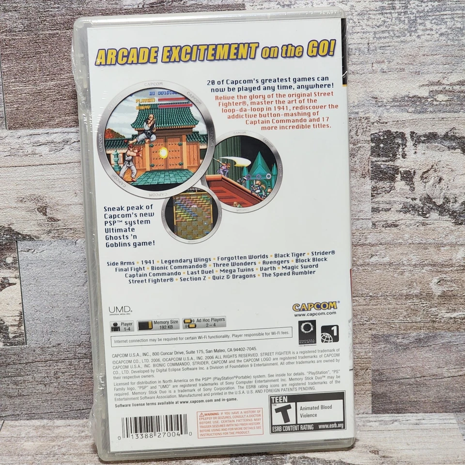 Capcom Classics Collection Remixed - PlayStation Portable (PSP) Brand New  - Image 2 of 4