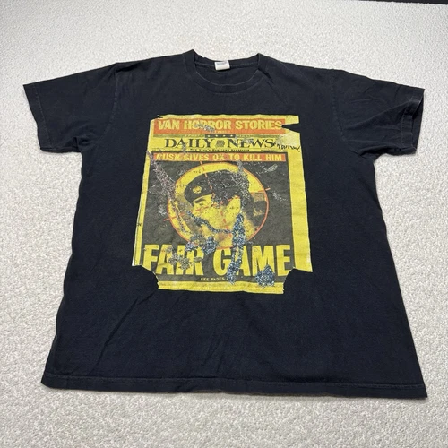 T shirt homme Supreme Dash Snow Fair Game 2016 Graffiti Art New York noir taille XL
