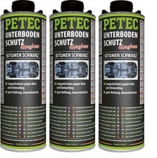 3x1 Liter Petec Unterbodenschutz Bitumen schwarz UBS nicht &uuml;berlackierbar 73110