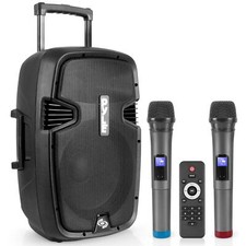 Pyle PPHP1299WU.5 Karaoke Portable PA Speaker System 1000W Active Powered Wirele