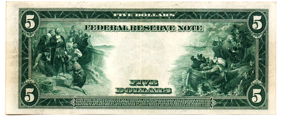 Fr. 871a 1914 Federal Reserve Note - Image 2 of 2