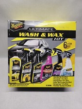 Meguiar's ULTIMATE Wash & Wax kit 6-item Kit. Wash&wax. QuikWax. QuikDetailer. 