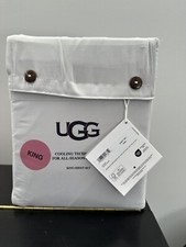 New Ugg Alahna King Sheet Set Light Grey: Stone Cooling All Season Comfort